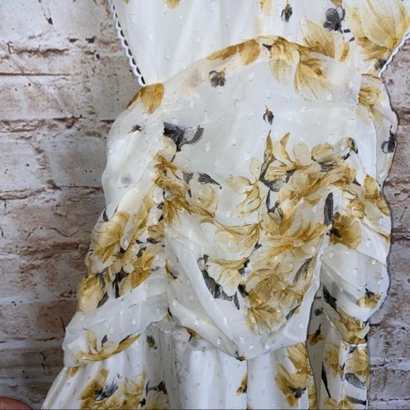 Hello Molly Yellow Just Us Cutout Maxi Dress Size Small - Picture 3 of 10